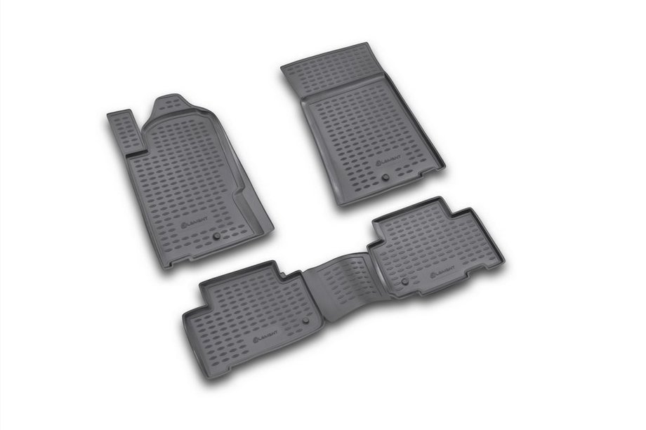 SsangYong Rexton I 2001-2017 Tapis de sol caoutchouc interieur (4 pcs, Novline) Variante 2 Photo 1