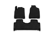 SsangYong Action 2005-2018 (2013↗) Tapis de sol en caoutchouc (3 pcs, Novline) photo 1