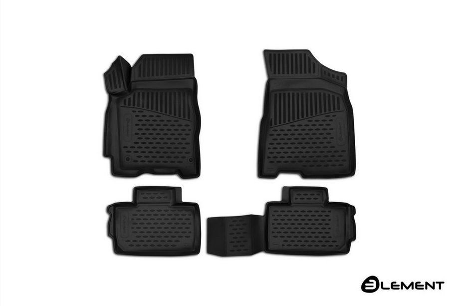 Daewoo Nexia 1995-2016 (2008↗) Tapis de sol caoutchouc (4 pcs, Novline) Option 1 Image