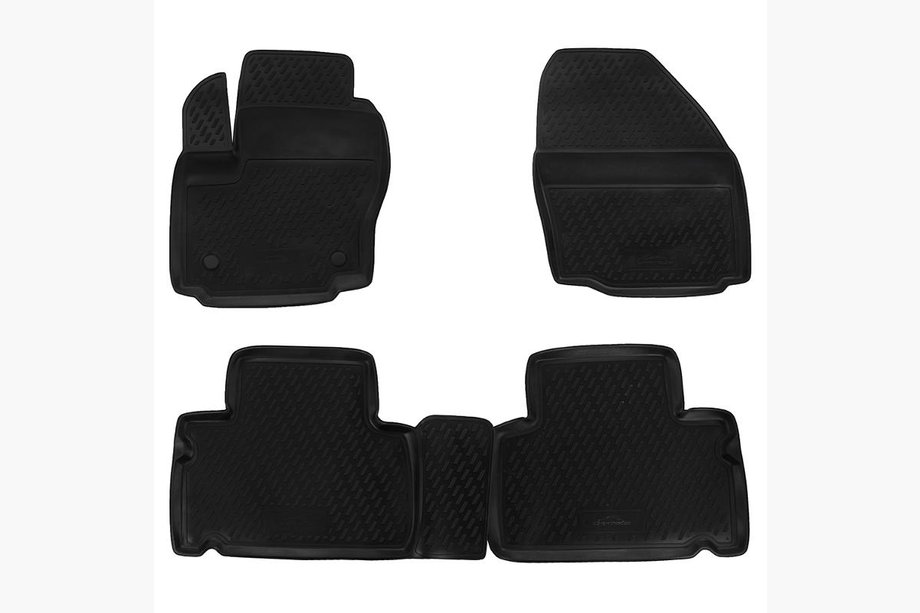 Ford S-Max 2007-2014 Tapis de sol en caoutchouc (4 pcs, Novline) Photo 1