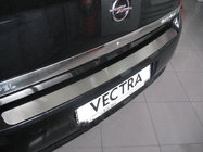 Opel Vectra C 2002-2008 Protection de pare-chocs arrière Natanika (inox) photo 1