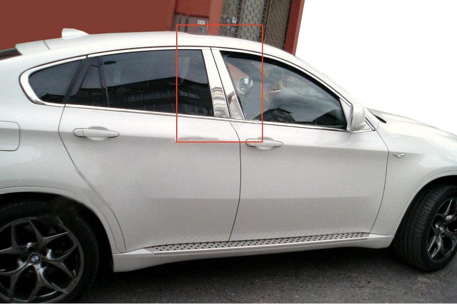 BMW X6 E71 2008–2014 Moulures de Montants de Porte en Acier Inoxydable Image