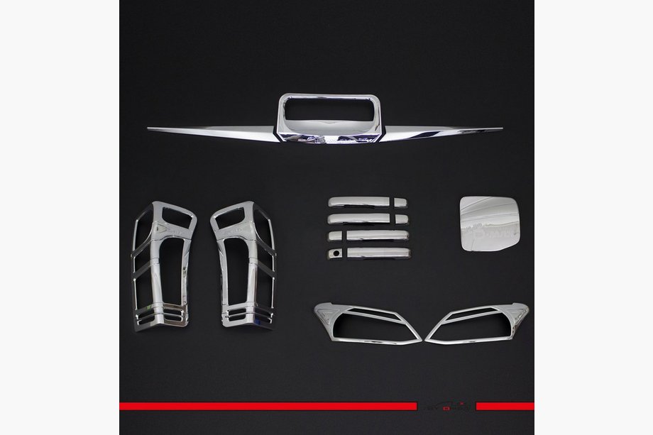 Isuzu D-Max 2011-2019 Kit de Couvre-moulures (Chrome ABS) Image