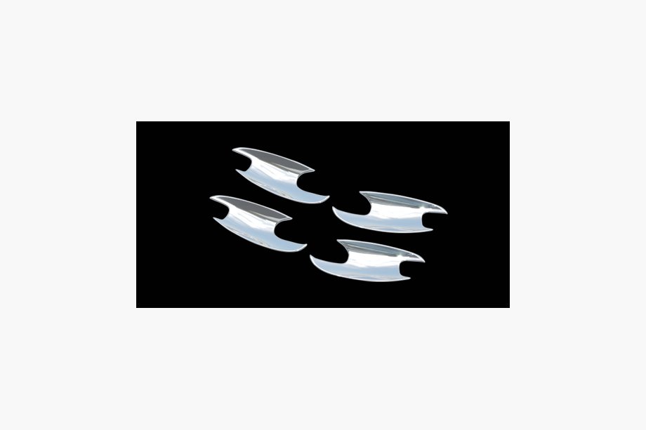 Mercedes E-class W211 2002-2009 Couvre-poignées de porte chromés (4 pcs, plastique) Image