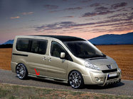 Fiat Scudo 2007-2015 Barres Latérales BB002 (2 pcs, Inox) 60 mm, empattement court photo 2