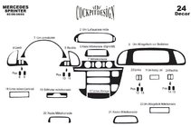Mercedes Sprinter W901/902/903/904/905 1995–2006 Caches de tableau de bord (Meric) pour cdi 2000-2006 Aluminium photo 10