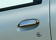 Renault Megane I 1996-2004 Couvre-poignées de Porte Chromés (4 pcs, Acier Inoxydable) 2 pcs, OmsaLine - Acier Inoxydable Italien photo 1