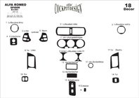 Alfa Romeo Spider/GTV 1995–2005 Décor de Tableau de Bord Aluminium photo 3