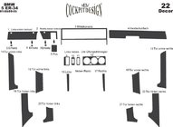 BMW 5 Series E34 1988-1995 Caches de Tableau de Bord Carbone photo 5
