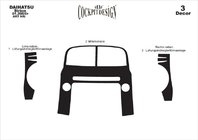 Daihatsu Sirion 2005-2015 Caches de Tableau de Bord Aluminium photo 3