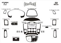 Hyundai H300, H1, Starex 2008-2020 Couvre tableau de bord (Big Set) Bois photo 2
