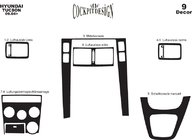 Hyundai Tucson JM 2004- Caches de tableau de bord (assortiment) Aluminium photo 5