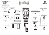 Mazda 6 2003-2008 Caches de Tableau de Bord photo 11