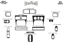 Seat Leon 1999-2005 Caches de Tableau de Bord Aluminium photo 5