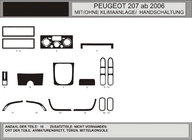 Peugeot 207 2006–2014 Couvre tableau de bord (Hartman) Aluminium photo 1