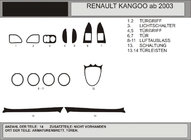 Renault Kangoo 1998-2008 Couvre tableau de bord (Hartman) Bleu photo 1