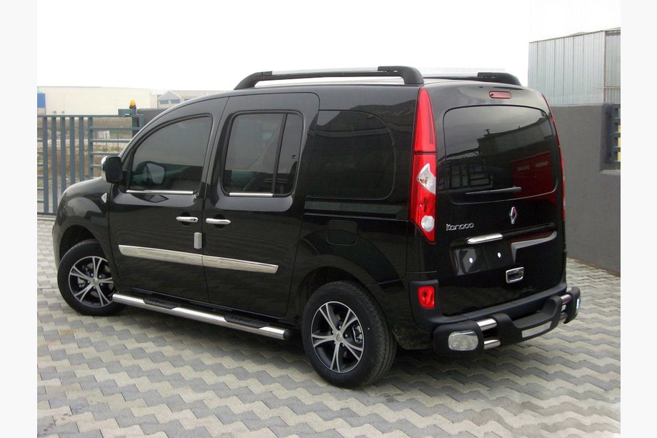 Renault Kangoo 2008–2020 Barres Latérales BB002 (2 pcs, Inox) 60 mm, empattement court Photo 2