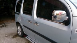 Renault Kangoo 2008–2020 Encadrement Exterieur de Vitres Acier Inoxydable (4 pcs) 4 pcs, Carmos - Acier Turc photo 1