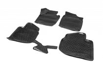 Skoda Rapid 2012-2019 Tapis de sol en caoutchouc 3D pour habitacle (4 pcs, Novline) photo 1