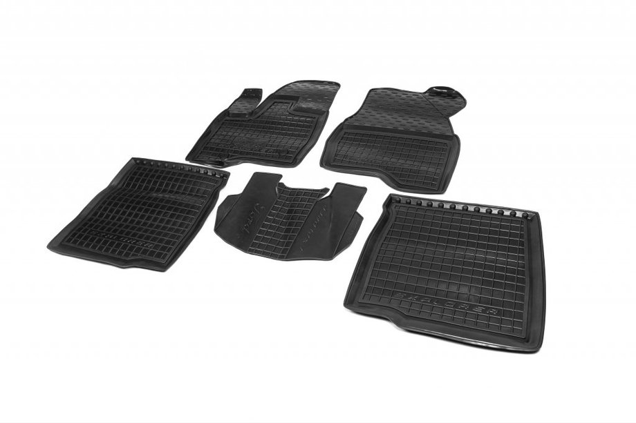Ford Explorer 2011-2019 Tapis de sol en caoutchouc avec rebord 2014+ (Autogumm) Image