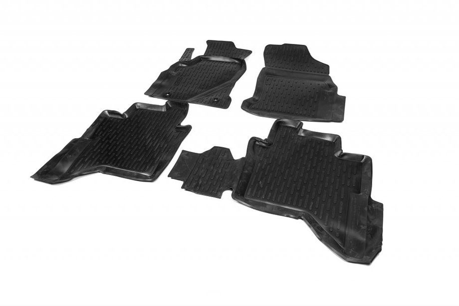 Toyota Hilux 2015- Tapis en caoutchouc (4 pcs, Niken 3D) Image