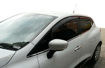 Renault Clio IV 2012-2019 Déflecteurs de Vitres HB (4 pcs, Sunplex Sport) photo 1