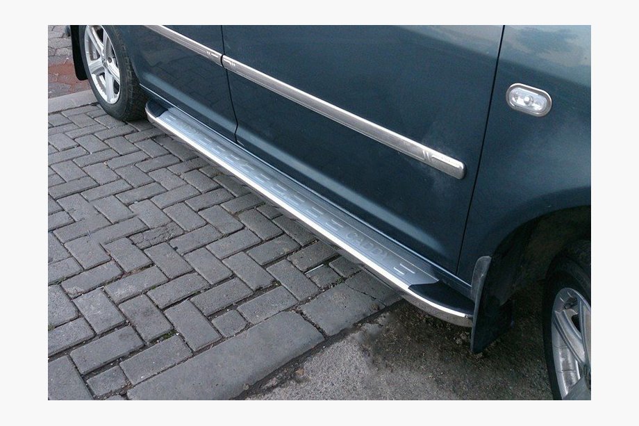 Volkswagen Caddy 2004-2010 Marchepieds Latéraux Omsa MSline (2 pcs, Aluminium) Image