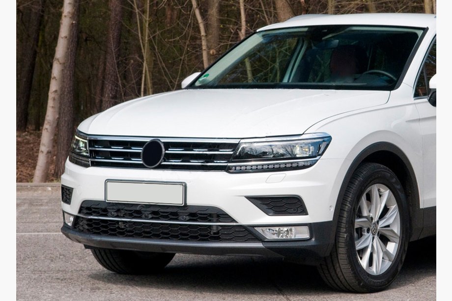 Volkswagen Tiguan 2016-2023 Couvre-bordures pour calandre et phares 2016-2020 (3 pcs, inox) Photo 1