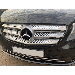 Couvre-Calandre 2014-2020 (5 pcs, BlackChrome) Mercedes Vito/V-class W447 2014- photo 1