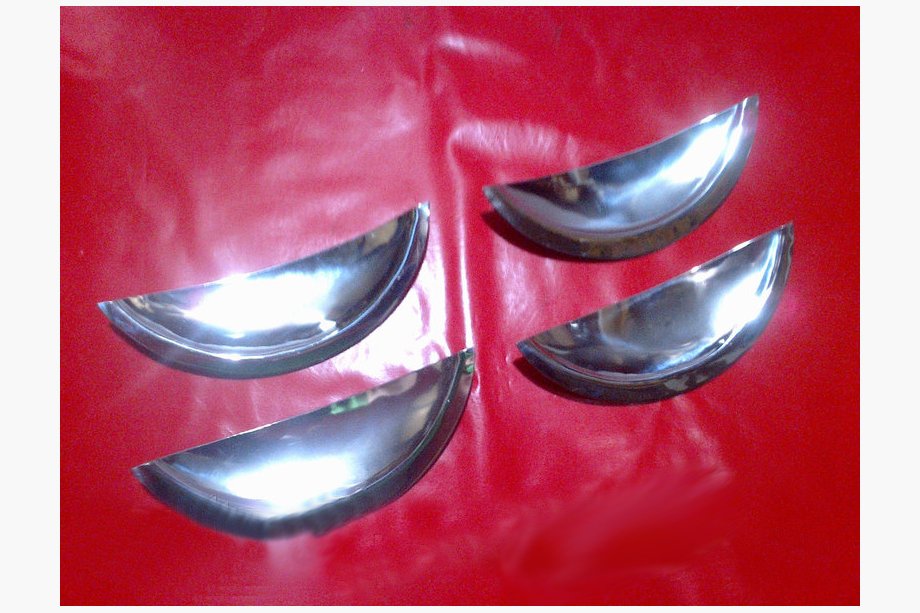 Dacia Sandero 2007-2013 Coquilles de poignées de porte (4 pcs, inox) Image
