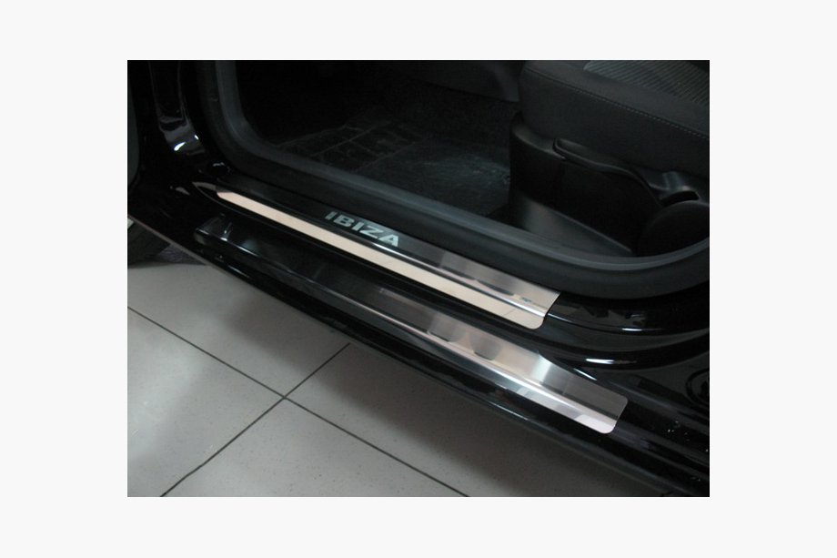Seat Ibiza 2010-2017 Seuils de Porte Nataniko (8 pcs, Inox) Image