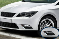 Seat Leon 2013-2020 Couvre-phares antibrouillard (2 pcs, inox) photo 1