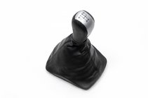 Skoda Octavia II A5 2006-2010 Pommeau de levier de vitesse avec soufflet (insertion grise, 5 vitesses) photo 1