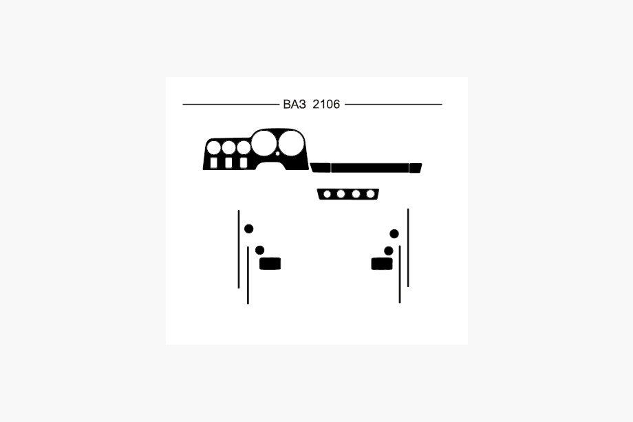 VAZ 2106 1976-2006 Couvre tableau de bord (Hartman) Image