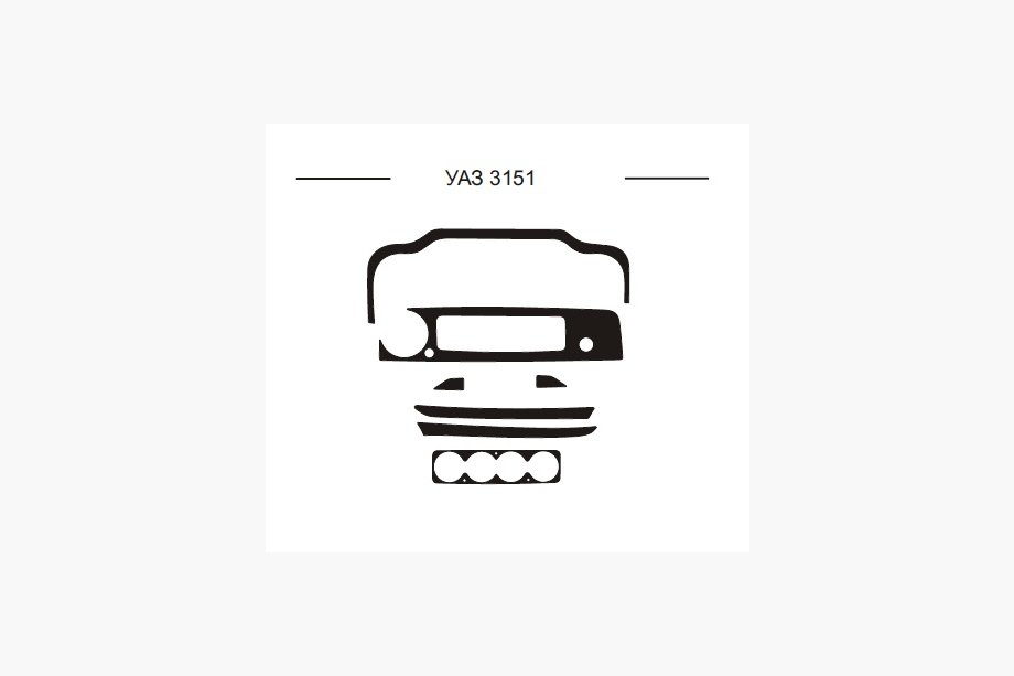 UAZ 3151 1985–2003 Couvre tableau de bord (Hartman) Image