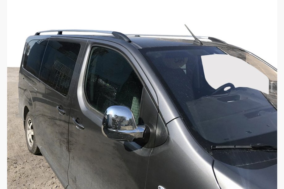 Toyota Proace 2016- Barres de Toit Chromées Base courte, pied en plastique Photo 3