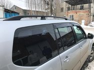 Toyota Land Cruiser Prado 120 2002-2009 Barres de Toit Noires Turques Pieds en plastique photo 3