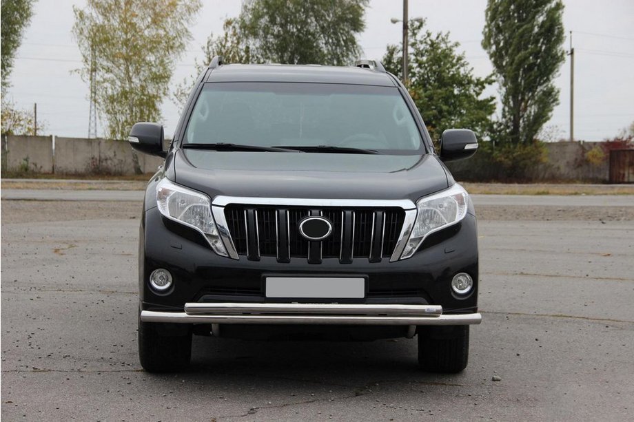 Toyota Land Cruiser Prado 150 2009-2023 Protection Avant ST014 (Inox) 60/42 mm Photo 2