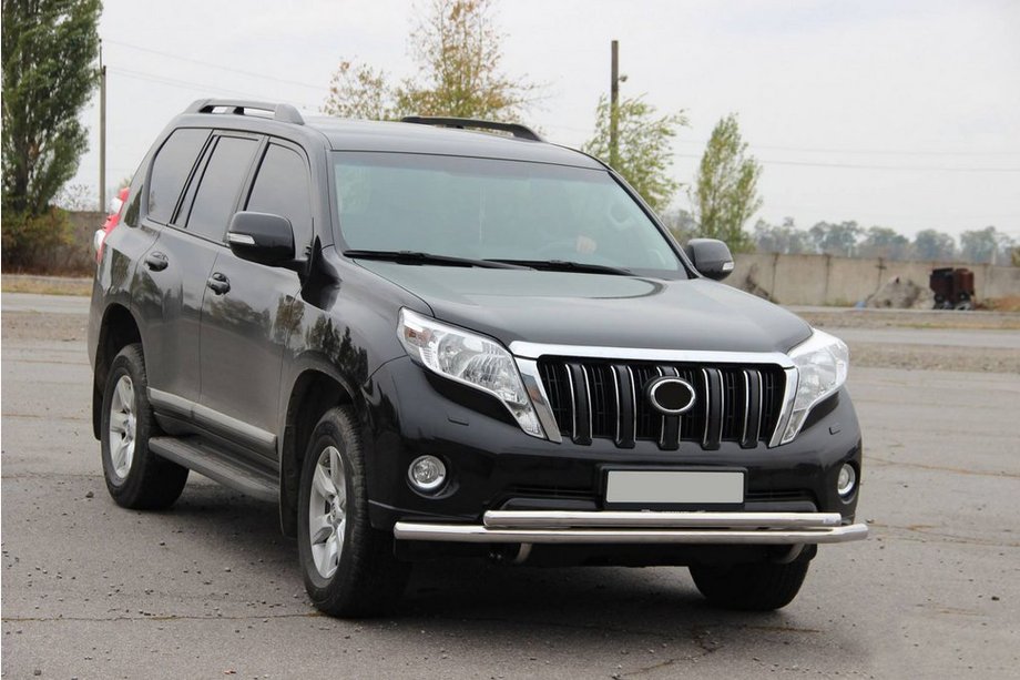 Toyota Land Cruiser Prado 150 2009-2023 Protection Avant ST014 (Inox) 60/42 mm Photo 4