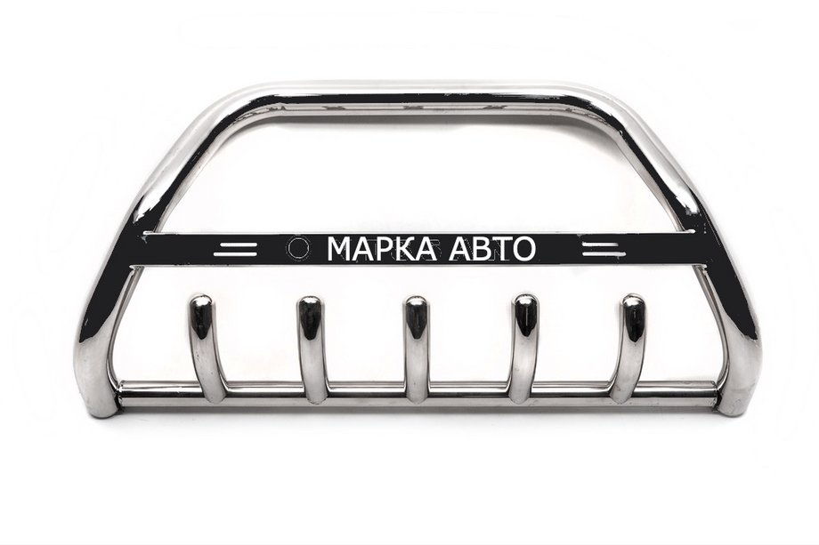 Toyota Land Cruiser 90 Prado 1996-2002 Pare-buffle WT004 Inox Image