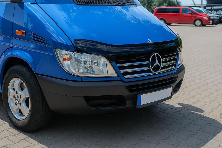 Mercedes Sprinter W901/902/903/904/905 1995–2006 Entourages chromés pour cadre de calandre (2002-2006, 5 pièces, inox) Image