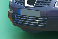 Nissan Qashqai 2007-2010 Grille de pare-chocs (acier inoxydable) photo 1