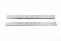 Nissan X-trail T31 2007-2014 Seuils de porte OmsaLine (2 pcs, inox) photo 2