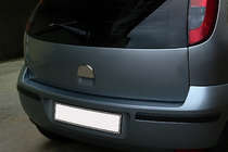 Opel Corsa C 2000-2006 Cache poignée de coffre chromé (inox) Carmos - Acier Inoxydable Turc photo 1