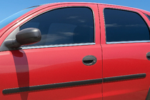 Opel Corsa C 2000-2006 Encadrement Exterieur de Vitres Acier Inoxydable (4 pcs) photo 1