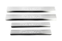 Opel Meriva 2002-2010 Seuils de porte OmsaLine (4 pcs, inox) photo 2