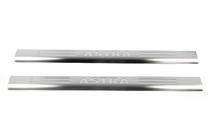 Opel Astra G classic 1998-2012 Seuils de porte Omsa inox Coupé (2 pièces) photo 2