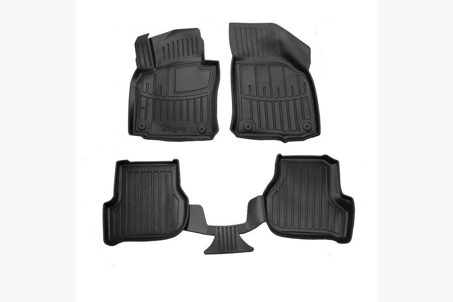 Skoda Octavia II A5 2010-2013 Tapis de sol en caoutchouc Stingray 3D (5 pcs, polyuréthane) Image