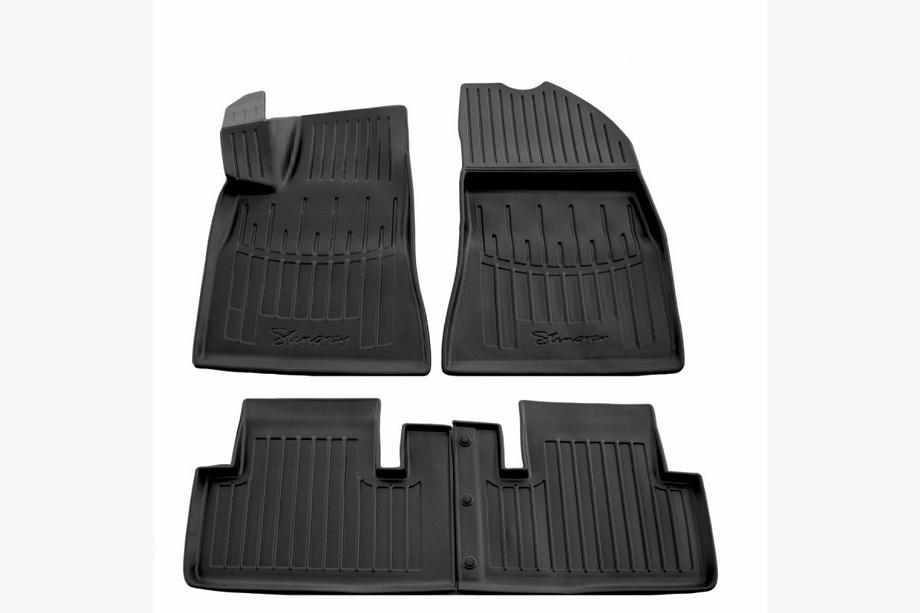 Tesla Model 3 2017- Tapis de sol caoutchouc Stingray 3D (4 pcs, polyuréthane) Image