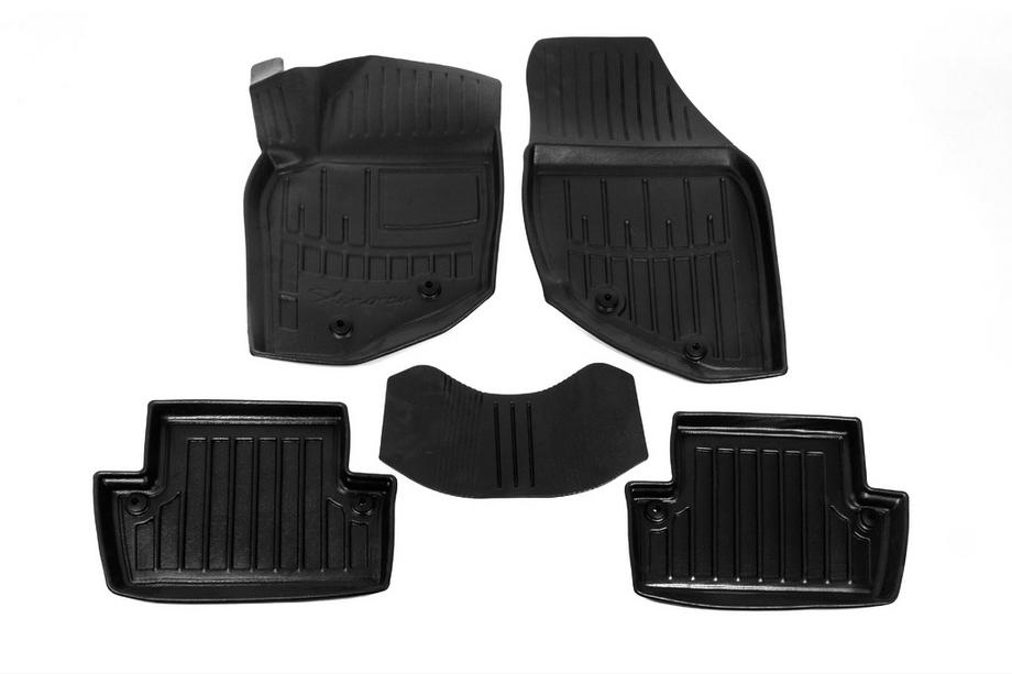 Volvo S60 2000-2009 Tapis de sol en caoutchouc Stingray 3D (5 pcs, polyuréthane) Image